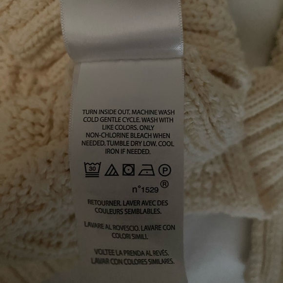 Polo Cream Cable Knit Sweater - Picture 6 of 8